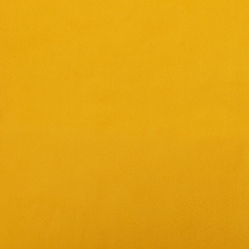Sgabelli da Bar 2 pz in Velluto Giallo
