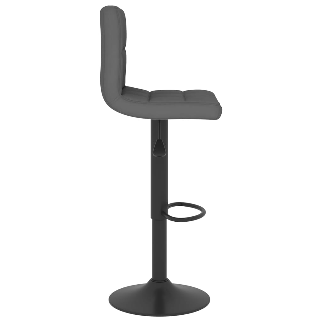 Sgabelli da Bar 2 pz in Tessuto Grigio Scuro