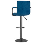 Sgabello da Bar Blu in Velluto
