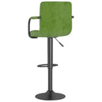 Sgabelli da Bar 2 pz Verde Chiaro in Velluto