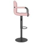Sgabelli da Bar 2 pz Rosa in Velluto