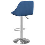 Sgabelli da Bar 2 pz Blu in Velluto