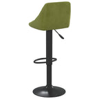 Sgabelli da Bar 2 pz Verde Chiaro in Velluto