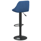 Sgabelli da Bar 2 pz Blu in Velluto