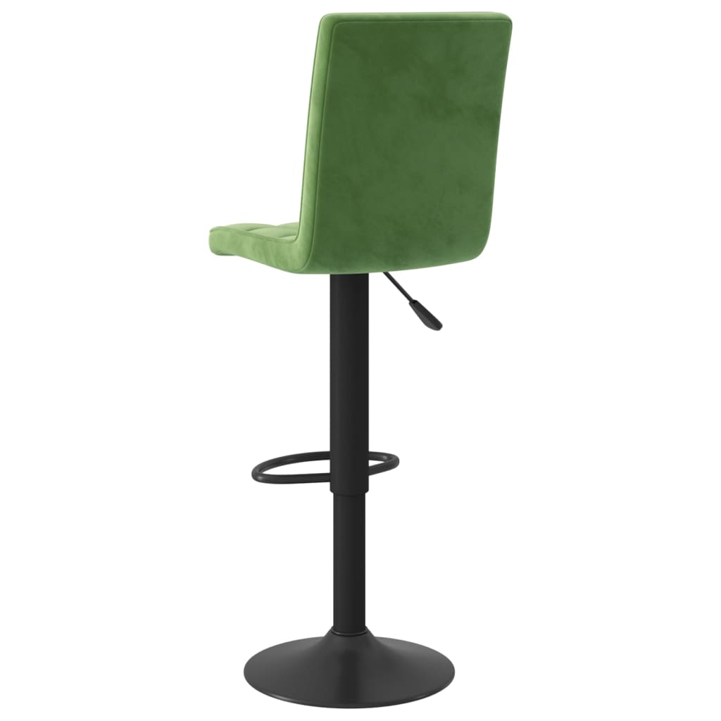 Sgabelli da Bar 2 pz Verde Scuro in Velluto