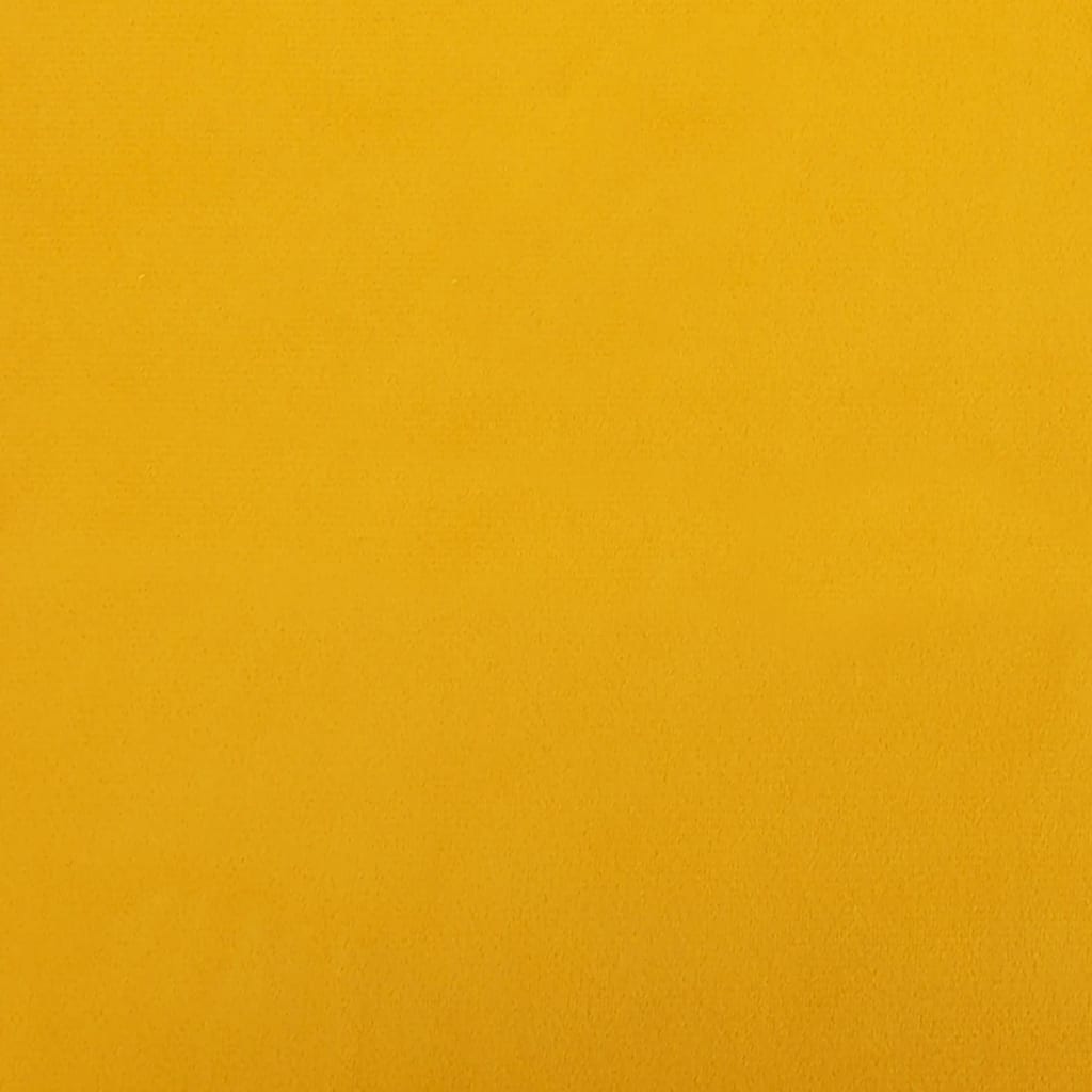 Sgabelli da Bar 2 pz Giallo Senape in Velluto