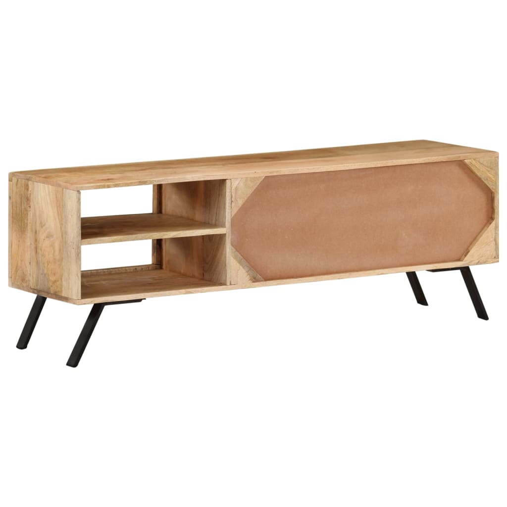 Mobile Porta TV 110x30x40 cm in Legno Massello di Mango