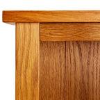Libreria a 4 Ripiani 70x22x110 cm in Legno Massello di Rovere
