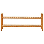 Scarpiera con 2 Ripiani 100x27x40 cm in Massello di Rovere
