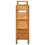 Scarpiera con 4 Ripiani 100x27x80cm in Legno Massello di Rovere