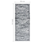 Tappeto Lungo in BCF Grigio Orientale 80x200 cm