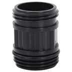 Tubo di Aspirazione con Raccordi in Ottone Nero 1" 7 m in PVC