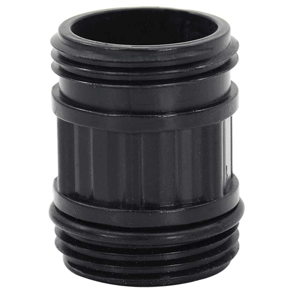 Tubo di Aspirazione con Raccordi in Ottone Nero 1" 7 m in PVC