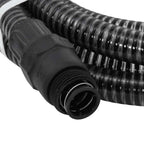 Tubo di Aspirazione con Raccordi in Ottone Nero 1" 7 m in PVC
