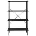 Scaffale con 4 Mensole Nero 80x40x130 cm