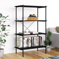 Scaffale con 4 Mensole Nero 80x40x130 cm