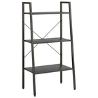 Scaffale Autoportante con 3 Ripiani Nero 56x35x108 cm