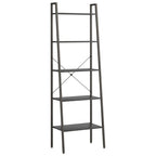 Scaffale Autoportante con 5 Ripiani Nero 56x35x174 cm