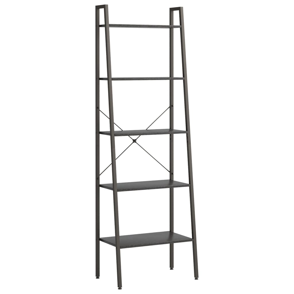 Scaffale Autoportante con 5 Ripiani Nero 56x35x174 cm
