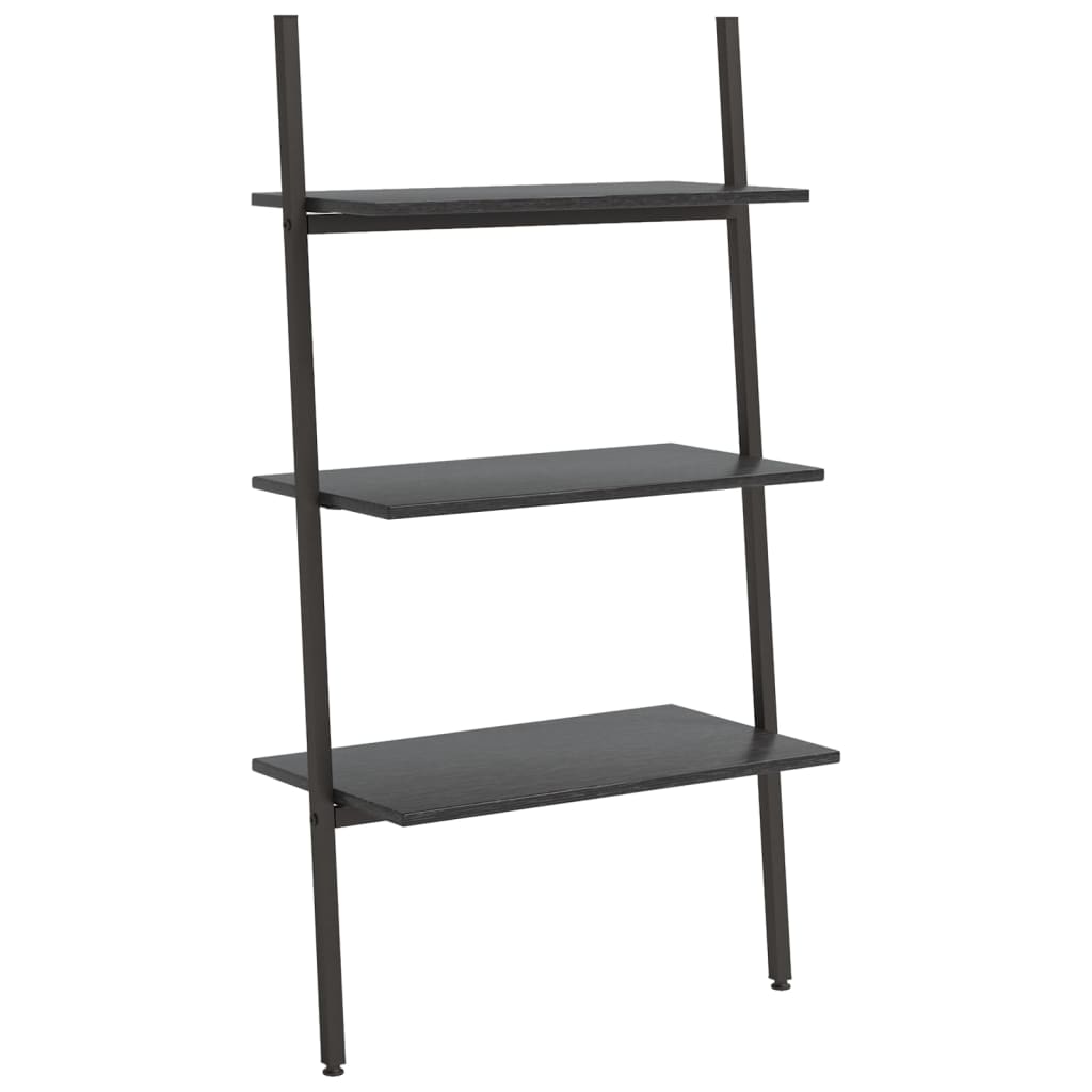 Scaffale Pendente a 3 Livelli Nero 64x34x116cm
