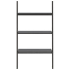 Scaffale Pendente a 3 Livelli Nero 64x34x116cm