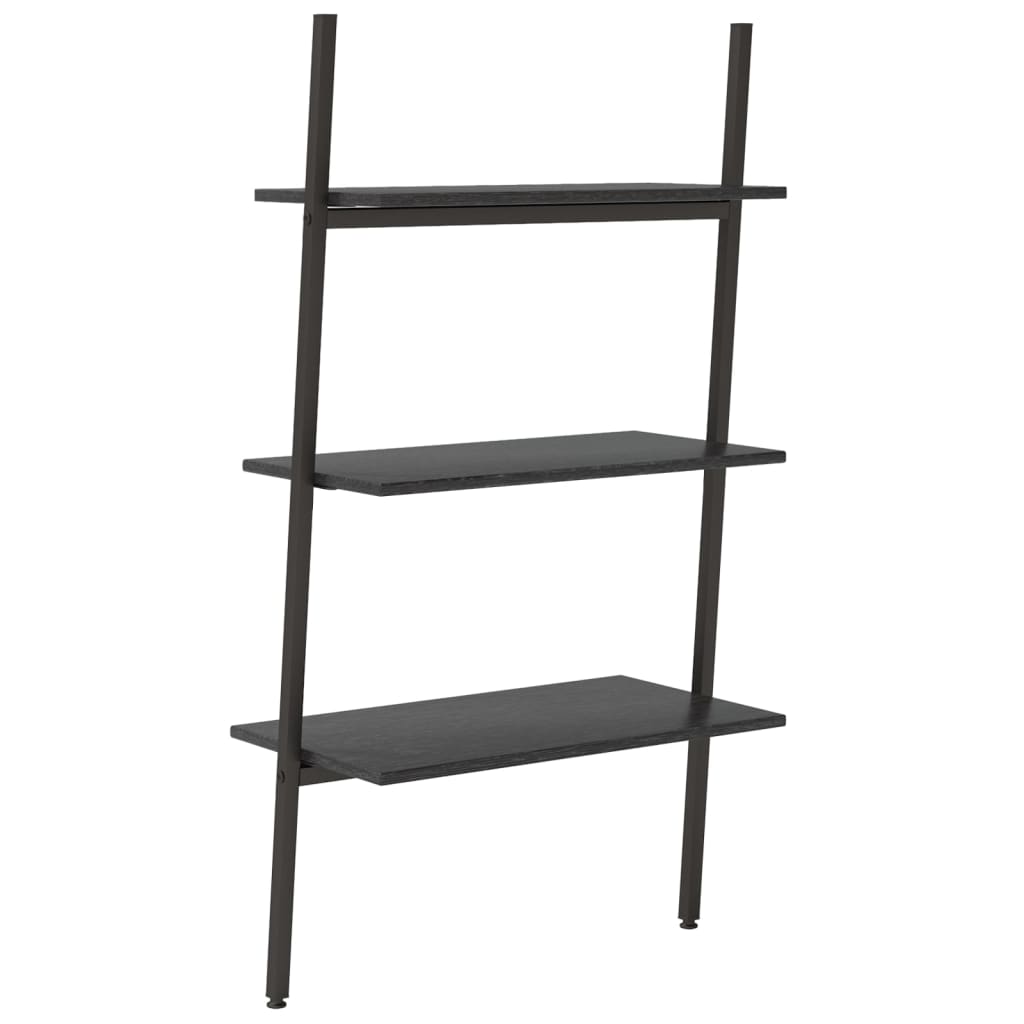 Scaffale Pendente a 3 Livelli Nero 64x34x116cm