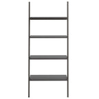Scaffale Pendente a 4 Livelli Nero 64x34x150,5 cm