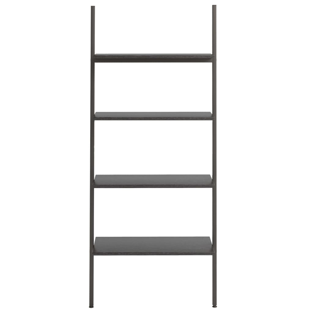 Scaffale Pendente a 4 Livelli Nero 64x34x150,5 cm