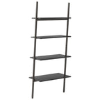 Scaffale Pendente a 4 Livelli Nero 64x34x150,5 cm