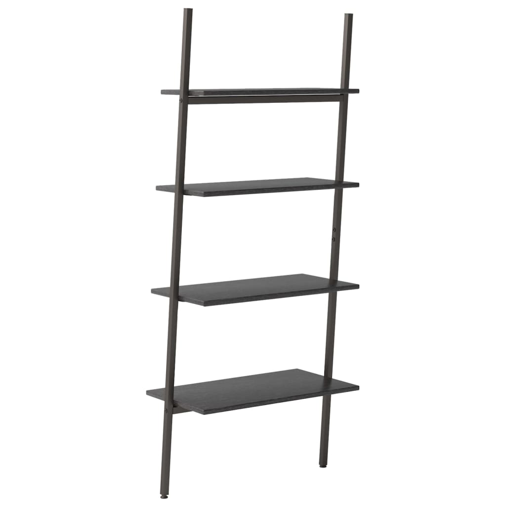 Scaffale Pendente a 4 Livelli Nero 64x34x150,5 cm