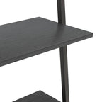 Scaffale Pendente a 4 Livelli Nero 64x34x150,5 cm