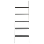 Scaffale Pendente a 5 Livelli Nero 64x34x185,5 cm