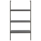 Scaffale Pendente a 3 Livelli Nero 64x35x120,5 cm