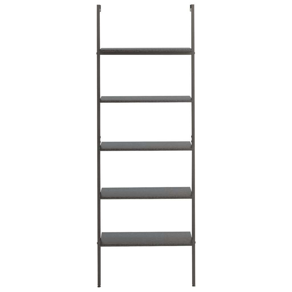 Scaffale Pendente a 5 Livelli Nero 64x35x185 cm