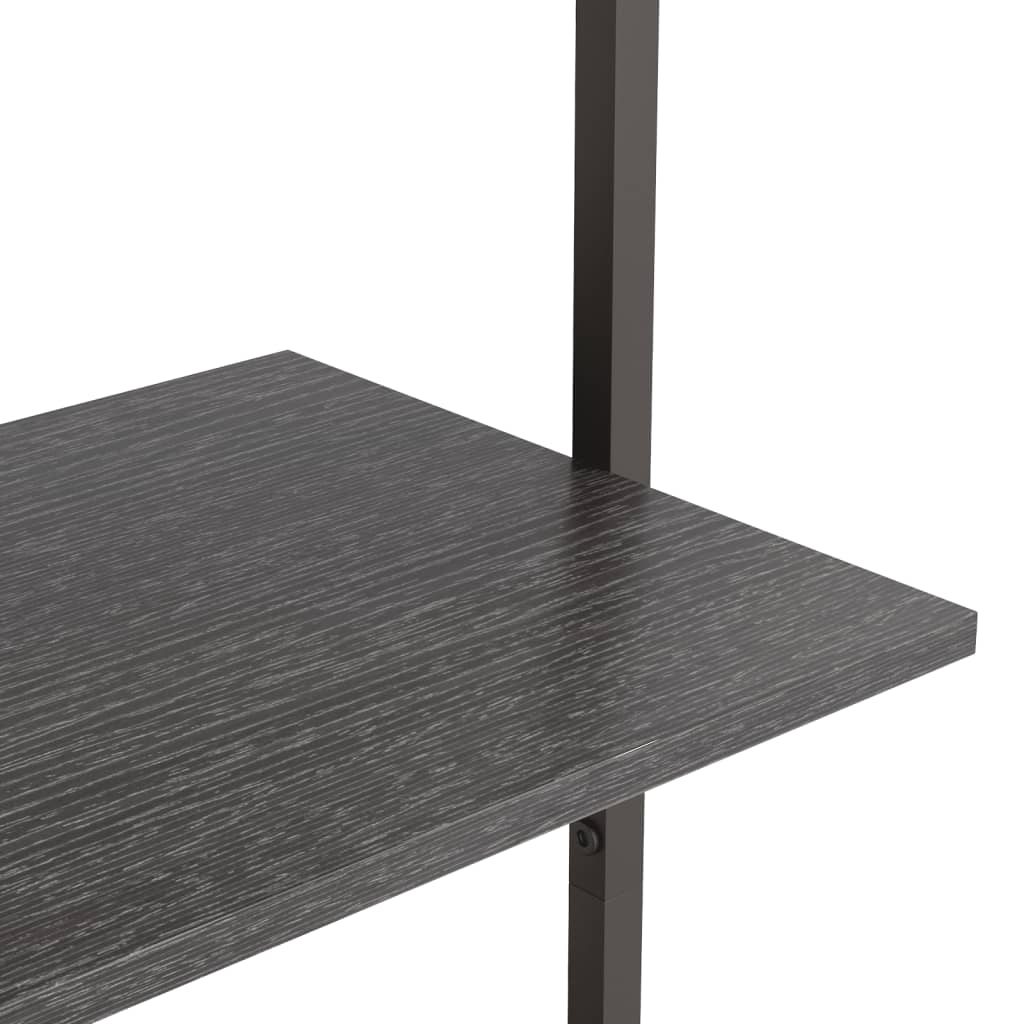 Scaffale Pendente a 5 Livelli Nero 64x35x185 cm
