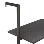 Scaffale Pendente a 5 Livelli Nero 64x35x185 cm