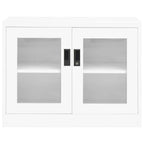 Armadio per Ufficio Bianco 90x40x70 cm in Acciaio