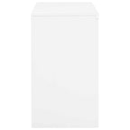 Armadio per Ufficio Bianco 90x40x70 cm in Acciaio