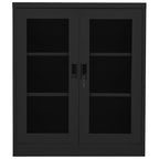 Armadio per Ufficio Antracite 90x40x105 cm in Acciaio