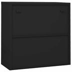Armadio Ufficio Anta Scorrevole Antracite 90x40x90cm Acciaio