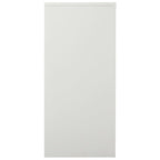 Armadio con Ante Scorrevoli Grigio Chiaro 90x40x90cm in Acciaio