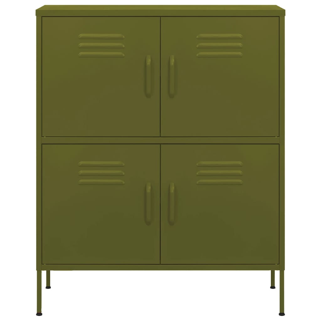 Armadietto Verde Oliva 80x35x101,5 cm in Acciaio