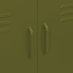 Armadietto Verde Oliva 80x35x101,5 cm in Acciaio