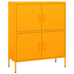 Armadietto Giallo Senape 80x35x101,5 cm in Acciaio