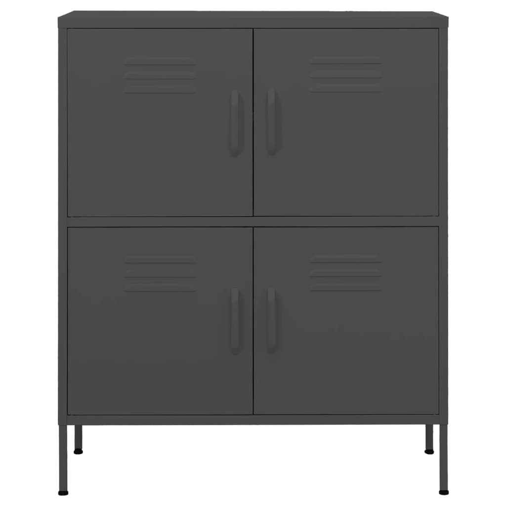 Armadietto Antracite 80x35x101,5 cm in Acciaio