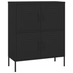 Armadietto Nero 80x35x101,5 cm in Acciaio
