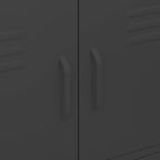 Armadietto Nero 80x35x101,5 cm in Acciaio