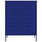 Cassettiera Blu Marino 80x35x101,5 cm in Acciaio
