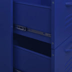 Cassettiera Blu Marino 80x35x101,5 cm in Acciaio