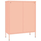 Cassettiera Rosa 80x35x101,5 cm in Acciaio